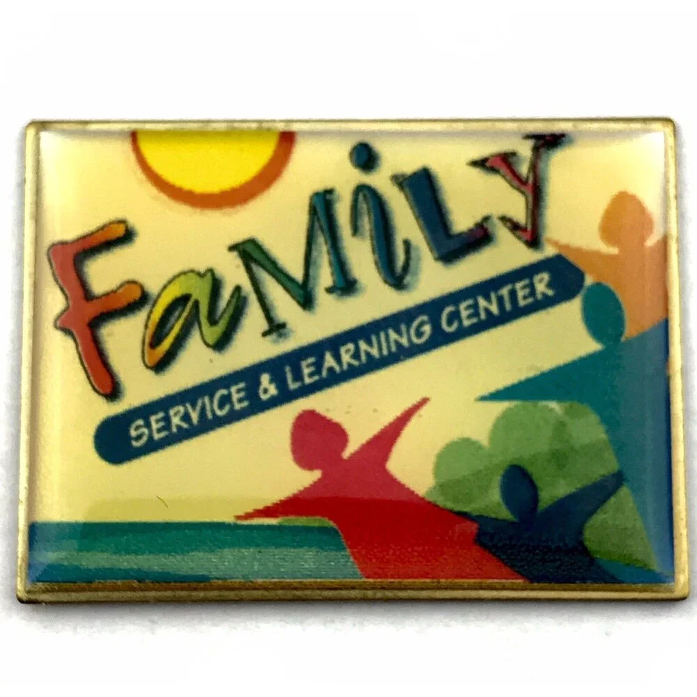 Family Service and Learning Center Vintage Brooch Pin